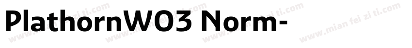 PlathornW03 Norm字体转换